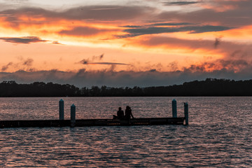 Sunset over Lake Mendota, Madison, Wisconsin