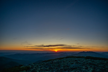 Fototapeta premium Dawn on the mountain