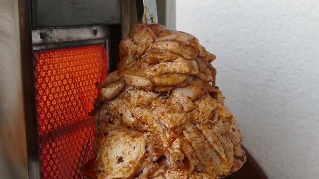 make chicken doner at home, home style turkish style doner,