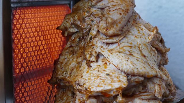 make chicken doner at home, home style turkish style doner,