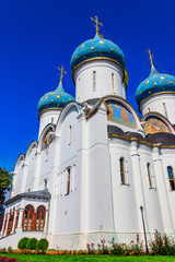 Fototapeta na wymiar Assumption Cathedral of Trinity Lavra of St. Sergius in Sergiev Posad, Russia
