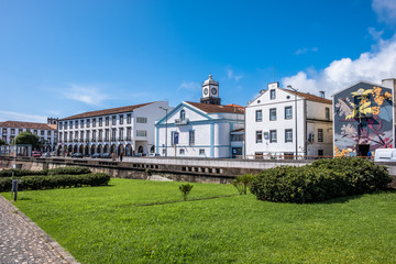 Fototapeta na wymiar Ponta Delgada City, São Miguel Island, Azores, Portugal