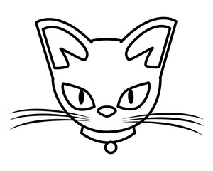 halloween cat mascot animal icon