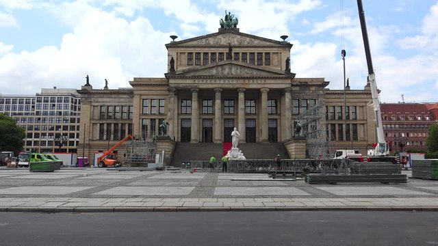 Concert Hall in Berlin. Germany. 4K.