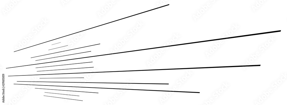 Poster 3d abstract lines. dynamic straight burst lines in perspective. radial, radiating stripes. rapid ray