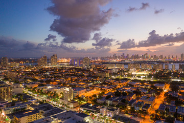 World famous Miami Beach Ocean Drive SoBe