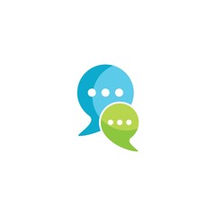 Speech bubble icon and Logo
