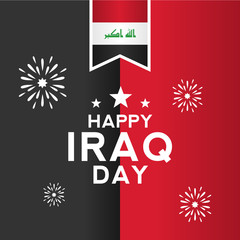 Iraq Independence Day Vector Design Template