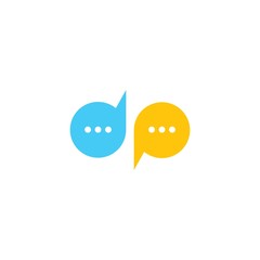 Speech bubble icon and Logo