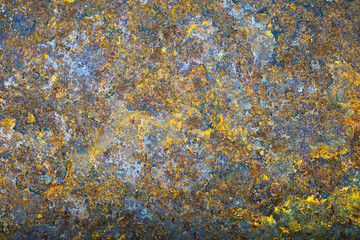 Abstract grunge rustic background. Colorful rusty background. Selective focus