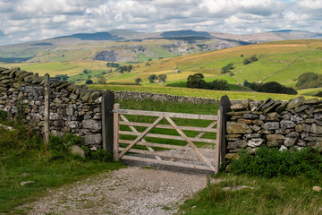 Fototapeta na wymiar The Yorkshire Dales is an upland area of the Pennines in the historic county of Yorkshire, England, most of it in the Yorkshire Dales National Park created in 1954. 