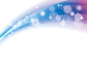 アブストラクト　曲線　光　青系