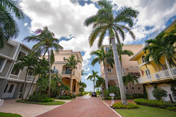 Fototapeta na wymiar Luxury mansions Barefoot Beach FL USA Naples