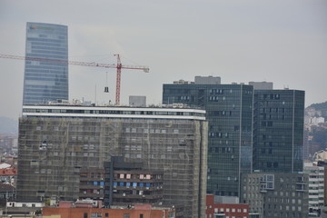 Aerial view of Bilbao