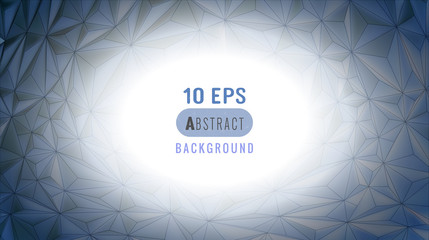 Obraz premium Abstract gray triangle texture BG with space for text