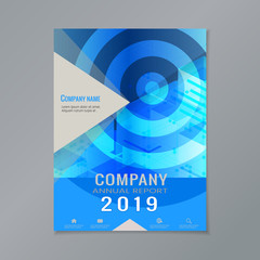 Company annual report cover design template