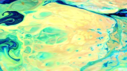 Very Nice Ink Abstract Psychedelic Paint Liquid Motion Background Texture Video.