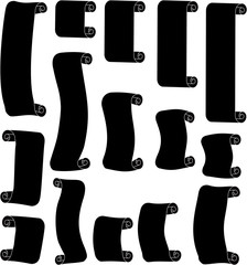 Black Paper scroll set