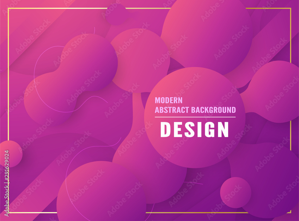 Canvas Prints modern abstract background in liquid and fluid style. trend design of the world. 3d illustration tem