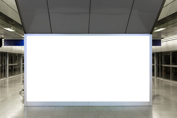 Blank advertising billboard in public, Use for text graphics.