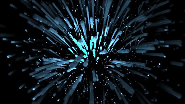 Abstract Blue Particle Background