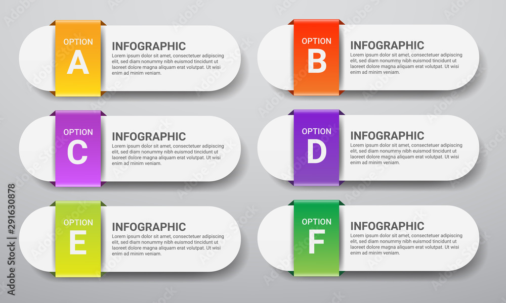 Poster business data visualization.steps process chart. abstract elements of graph, diagram with steps, opt
