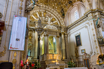 Virgiin Mary Statue Basilica Our Lady Solitude Church Oaxaca Mexico