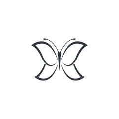 Butterfly logo vector icon