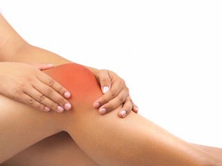 Knee pain May be due to muscle inflammation or bone damage.