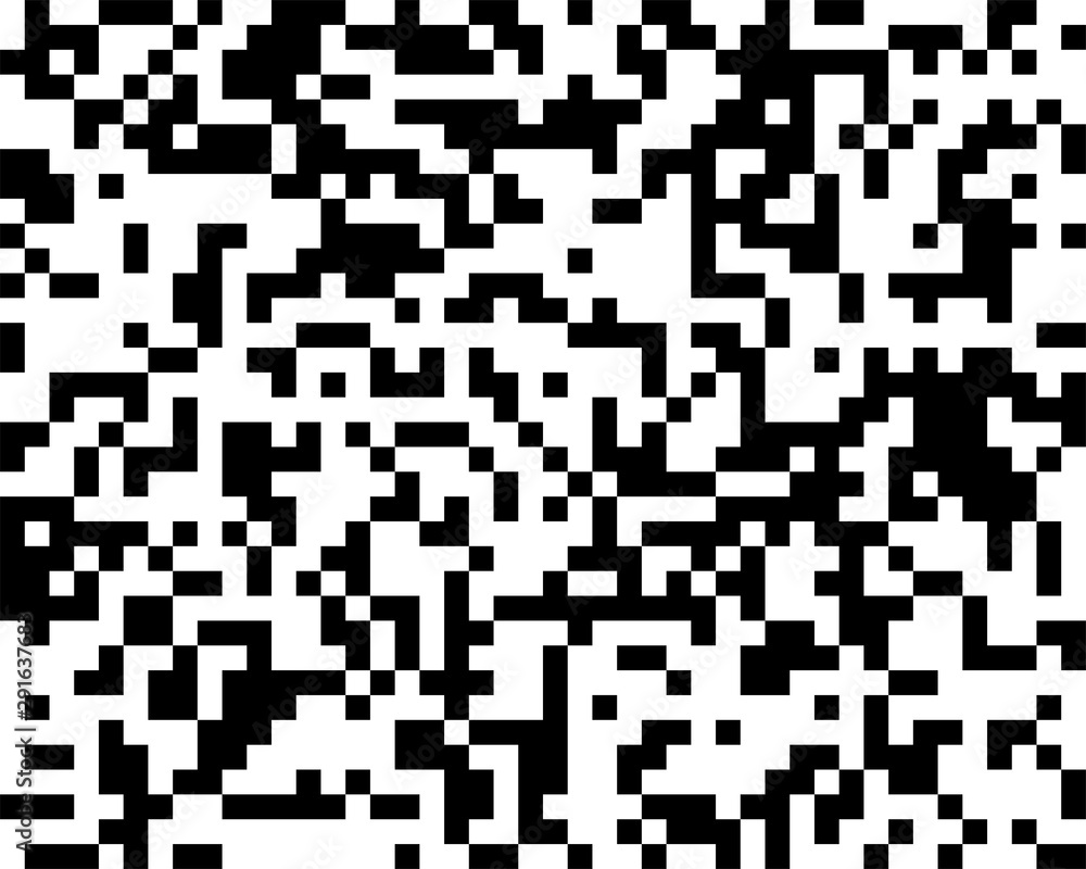 Fototapete squares pixelated, block pixels random mosaic pattern / background. fusion checkered grid, mesh. shuffle, diffuse scatter squares. clutter matrix. geometric jumble texture. fragmentation vector art