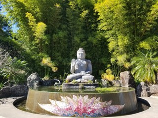 statue of buddha in garden
