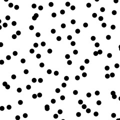 Random dots, random circles pattern, background. Noise halftone. Dispersion, scatter dotted half-tone pointillist design. Noisy particles speckle texture. Abstract geometric circles illustration