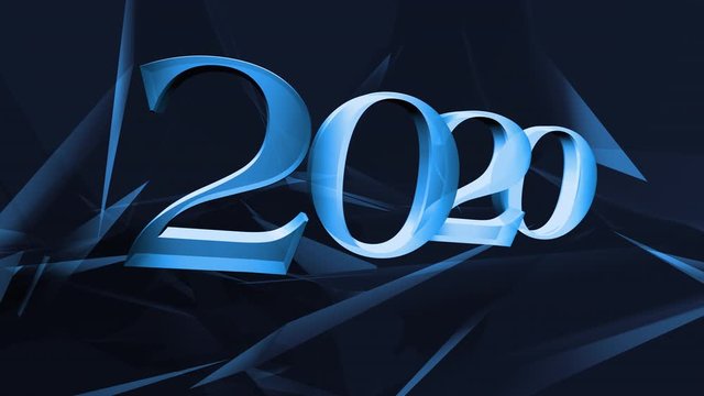 Year 2020 title or presentation creative concept