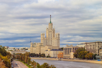 Kotelnicheskaya Embankment Building, one of seven Stalinist skyscrapers in Moscow, Russia
