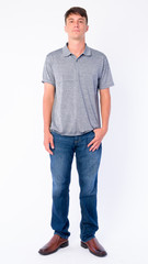 Obraz premium Full body shot of young handsome man