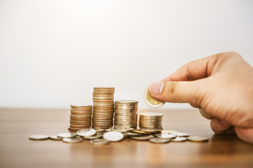 Saving money concept