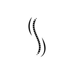 Spine diagnostics symbol logo template vector illustration
