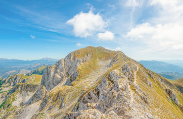 Rieti (Italy) - The summit of Monte Terminillo during the summer. 2216 meters, Terminillo Mount is named the Mountain of Rome, located in Apennine range, central Italy