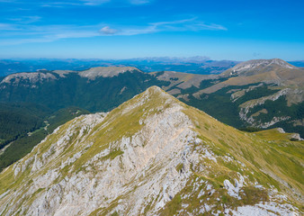 Rieti (Italy) - The summit of Monte Terminillo during the summer. 2216 meters, Terminillo Mount is named the Mountain of Rome, located in Apennine range, central Italy