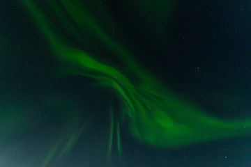 Northern lights, aurora in the sky at night.Horizontal .