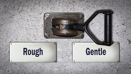 Wall Switch Gentle versus Rough
