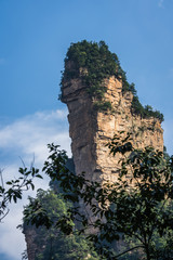Fototapeta premium Stone pillar in Zhangjiajie Tianzi mountains