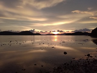 Fototapeta premium sunset on beach