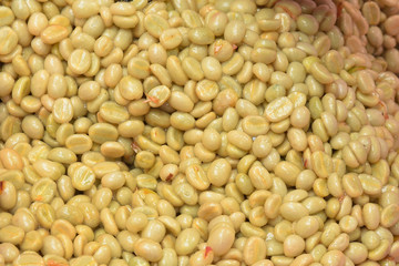Coffee beans,In the ferment and wash method of wet processing
