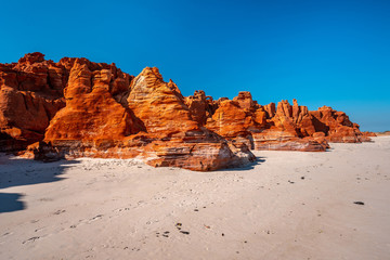 Red rocks at Cape Leveque in Western Australia