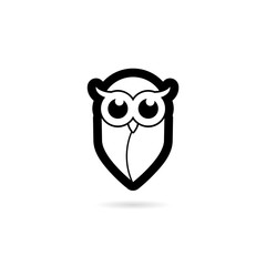 Owl icon simple icon on white background