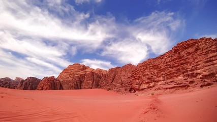 Sky over the desert (time lapse)