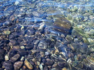 Beautiful pebble on island