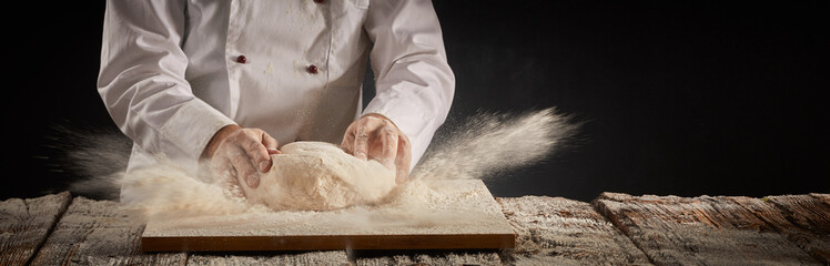 Freeze motion explosion of cooking flour