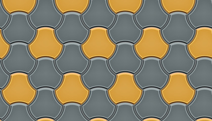 Seamless pattern of milano cobblestone pavers